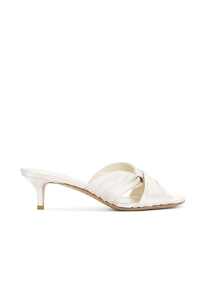 LE MONDE BÉRYL Antonia Kitten Heel Sandal in Ivory - Ivory. Size 36 (also in 36.5, 37, 37.5, 38, 39, 40, 41).