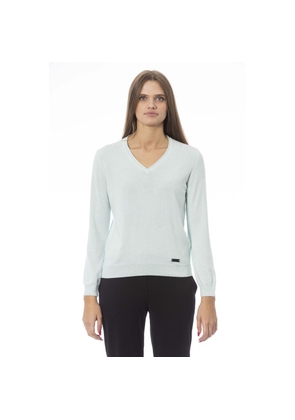 Baldinini Trend Light Blue Cashmere Women Sweater - S