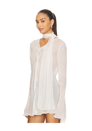 EAVES Via Blouse in Ivory. Size S. Also in M, L, XL.