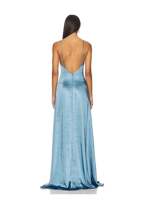 ELLIATT Clementine Maxi Dress in Baby Blue. Size M. Also in S, XS, L, XXL.