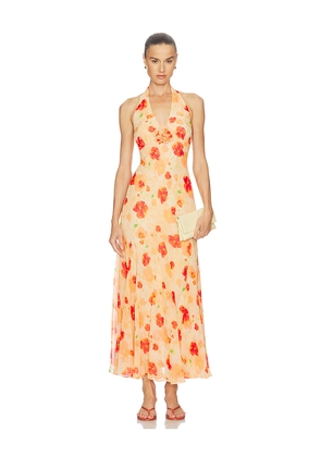 ASTR the Label Yasmeen Dress in Orange. Size XS. Also in S, M, L, XL.