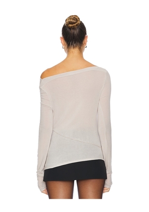 Geel Drew Top in Grey. Size M. Also in XS, S, L, XL.