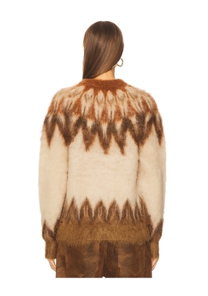 Isabel Marant Etoile Natania Sweater in Brown,Cream. Size 36/4. Also in 40/8.