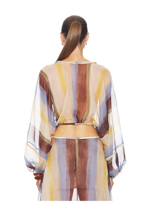 JBQ Elise Top in Lemon,Chocolate. Size XS. Also in XL.