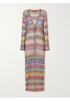 Missoni - Striped Metallic Crochet-knit Coverup - Multi - IT36,IT38,IT40,IT42,IT44,IT46,IT48