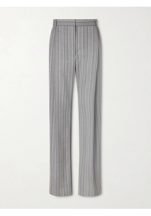 Stella McCartney - Striped Low-rise Wool Straight-leg Pants - Gray - IT34,IT36,IT38,IT40,IT42,IT44