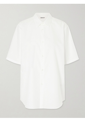 Auralee - Cotton-poplin Shirt - White - 0,1,2