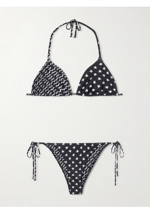 Donde Esteban - Estrellitas Y Olas Recycled Triangle Bikini - Black - x small,small,medium,large,x large