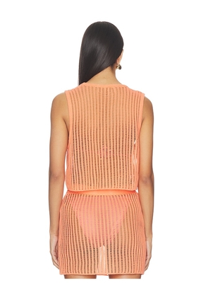 LSPACE Sander Top in Coral. Size S. Also in XS, M, L, XL.