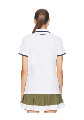 Khalhon Short Sleeve Performance Polo Top in White. Size XS. Also in S, M.