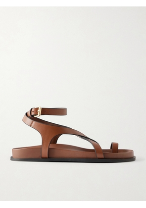 A Emery - Jalen Slim Leather Flats - Brown - IT35,IT36,IT37,IT38,IT39,IT40,IT41,IT42