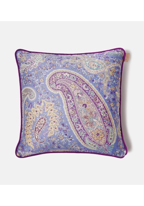 Etro Pegaso paisley cotton cushion