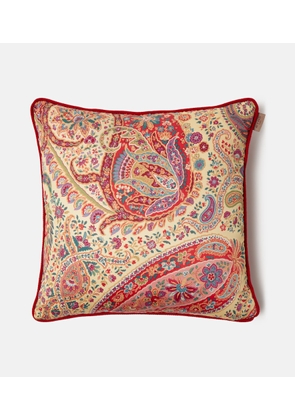 Etro Pegaso paisley cotton cushion