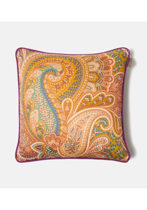 Etro Paisley floral cotton cushion