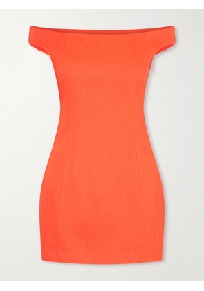 SIR. - Elodie Off-shoulder Linen-blend Mini Dress - Red - 00,0,1,2,3,4