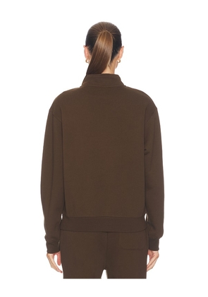 Malbon Delilah Diamond Sweatshirt in Chocolate. Size XS. Also in S, M, L.