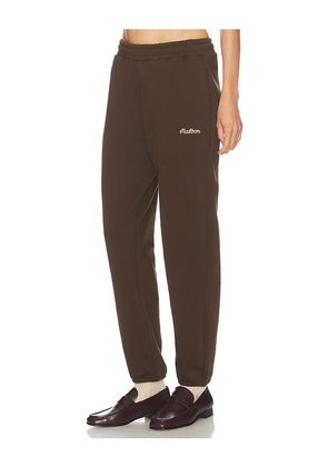 Malbon Sabine Diamond Sweatpant in Chocolate. Size XS. Also in S, M, L.