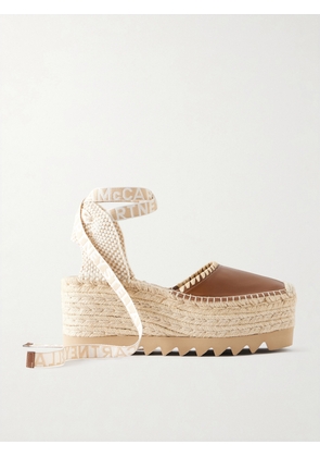 Stella McCartney - Gaia Espadrille Wedge - Brown - IT35,IT36,IT37,IT38,IT39,IT40,IT41