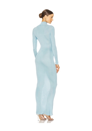 self-portrait x Christopher Kane Knit Cut Out Maxi Dress in Blue. Size L. Also in S.