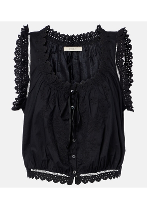 Doen Traveler embroidered cotton top