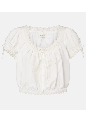 Doen Nera embroidered cotton top