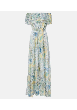 Etro Paisley silk chiffon maxi dress