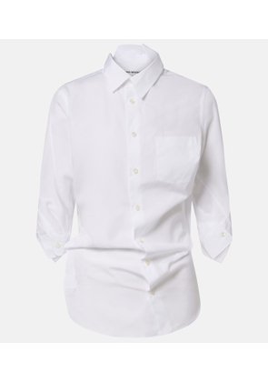 Junya Watanabe Draped cotton poplin shirt