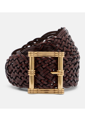 Etro Woven leather belt