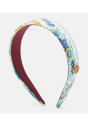 Etro Pegaso floral silk headband