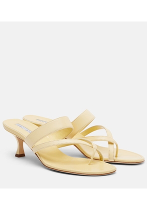 Manolo Blahnik Susa leather thong sandals