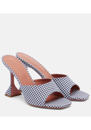 Amina Muaddi Lupita gingham mules