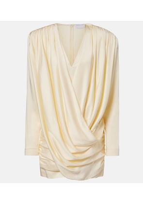 Stella McCartney Draped satin minidress