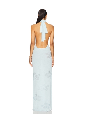 SNDYS x REVOLVE Tahiti Maxi Dress in Blue. Size L. Also in M, XXL.