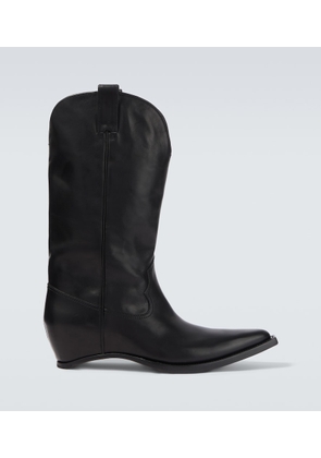 Maison Margiela Heel-Less leather cowboy boots