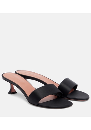 Amina Muaddi Andreea satin mules