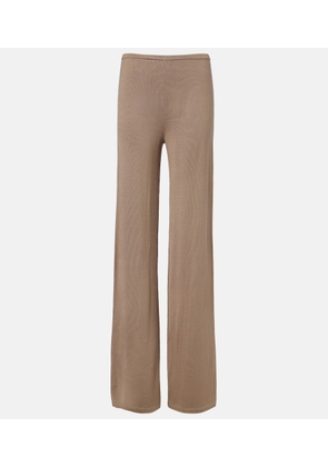 Aya Muse Esme silk-blend straight pants