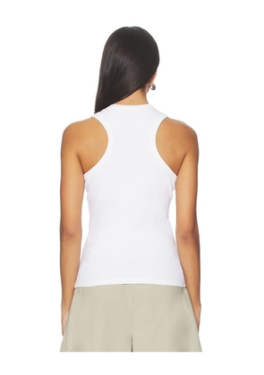 Terez x REVOLVE Dodgers Scoop Neck Rib Tank Top in White. Size S. Also in XS, M, L, XL.