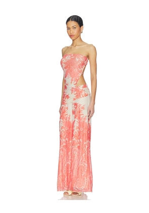 Tiger Mist Poppi Maxi Dress in Coral. Size S. Also in M, L.