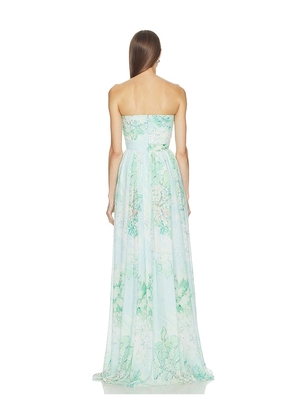 SAU LEE Camille Maxi Dress in Mint. Size 2. Also in 00, 0, 4, 6, 8, 12.