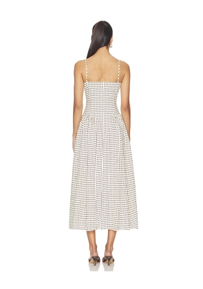 Sister NY Lou Lou Dress in Ivory,Brown. Size XS. Also in S, M, XL.