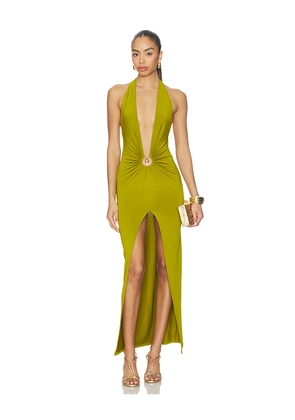 superdown Cambri Maxi Dress in Green. Size XS. Also in XXS, S, M, L, XL.