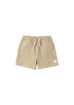 Rylee + Cru Boardshort in Burnt Orange. Size 12-18M. Also in 18-24M, 2-3yr, 4-5yr.
