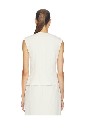 Rue Sophie Elira Vest in Ivory. Size S. Also in XS.