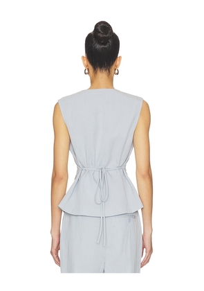 Rue Sophie lan Vest in Baby Blue. Size S. Also in XS.