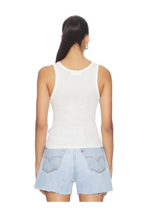 The Laundry Room Ride A Mamacita Rib Tank Top in White. Size S. Also in L, XL.