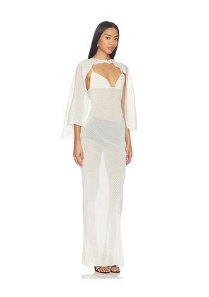 Zuleyha Kuru Amaris Dress in Cream. Size 36. Also in 38, 40, 42.