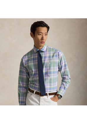 Custom Fit Plaid Oxford Shirt
