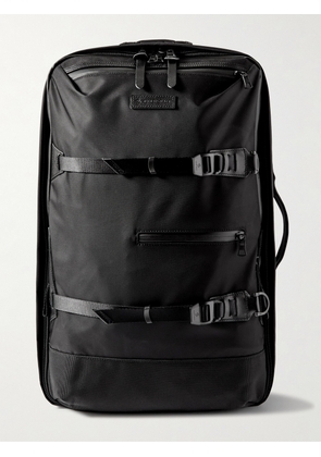 Master-Piece - Potential 3Way Convertible Leather and Canvas-Trimmed CORDURA® MasterTeX Backpack - Men - Black