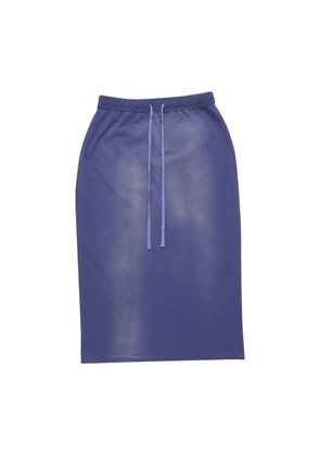 Sprayed logo midi skirt