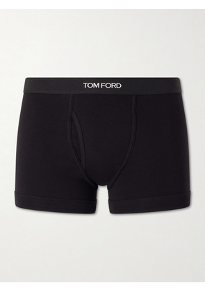 TOM FORD - Stretch Cotton-Blend Jersey Boxer Briefs - Men - Black - S